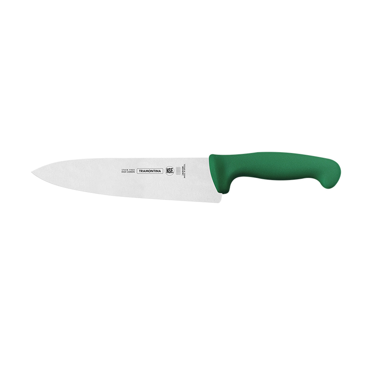 Cuchillo Chef de 8 Pulgadas con Mango de Polipropileno Verde